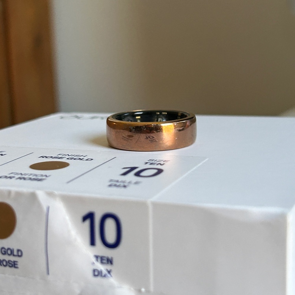 Oura Ring  Gen 3 Horizon Rose Gold size 10 - Picture 3 of 8